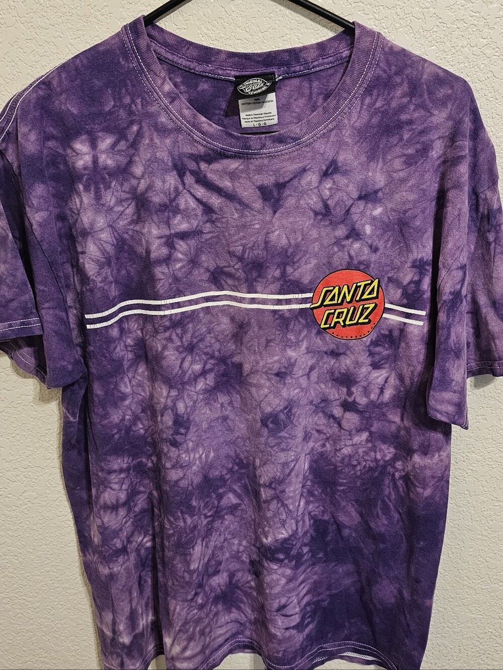 Santa Cruz Purple Tie Dye T Shirt